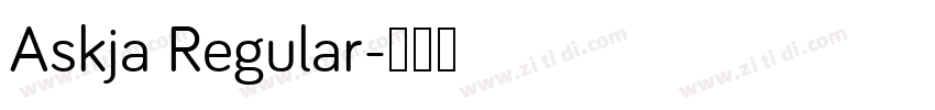 Askja Regular字体转换